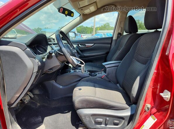 5N1AT2MV6JC808717 2018 NISSAN ROGUE Red წინა სალონის ხედი