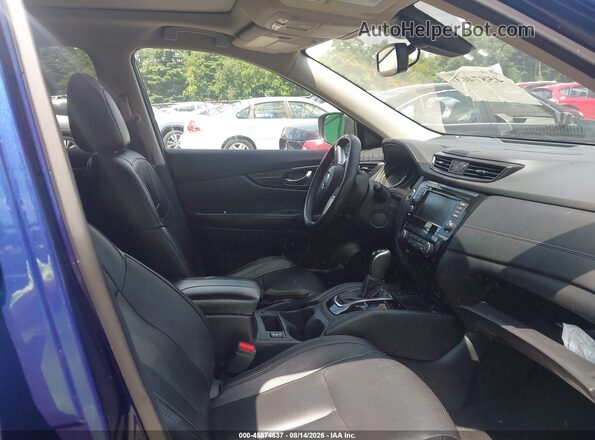 5N1AT2MV6KC733521 2019 NISSAN ROGUE Blue Widok wnętrza z przodu