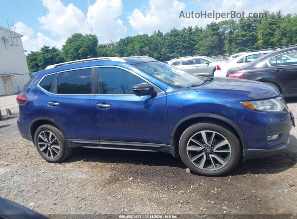 5N1AT2MV6KC733521 2019 NISSAN ROGUE Blue Widok wnętrza z tyłu
