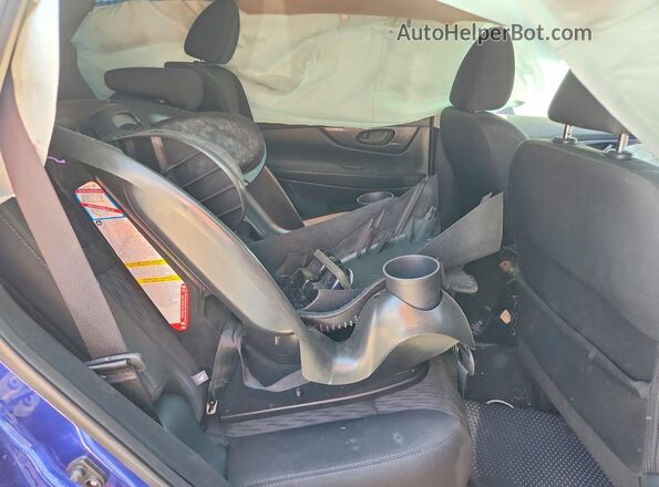 5N1AT2MV6KC845087 2019 NISSAN ROGUE Blue Rear interior view