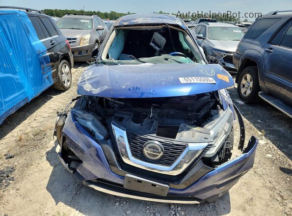 5N1AT2MV6KC845087 2019 NISSAN ROGUE Blue Front view