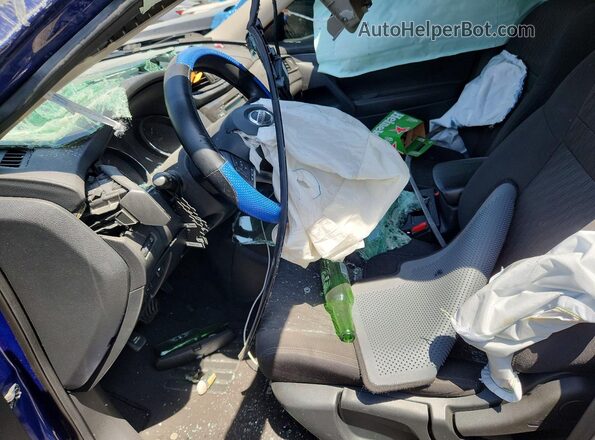 5N1AT2MV6KC845087 2019 NISSAN ROGUE Blue Front interior view