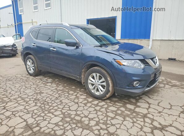 5N1AT2MV7GC794528 2016 NISSAN ROGUE Blue Przód prawy