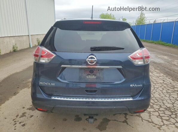 5N1AT2MV7GC794528 2016 NISSAN ROGUE Blue Widok z tyłu