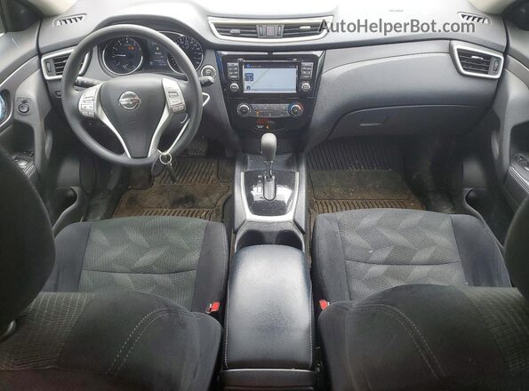 5N1AT2MV7GC794528 2016 NISSAN ROGUE Blue Widok deski rozdzielczej
