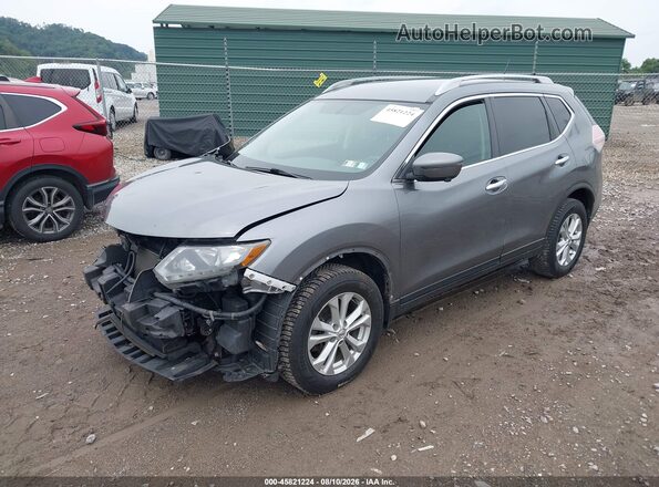 5N1AT2MV7GC799017 2016 NISSAN ROGUE Серый Передняя левая четверть