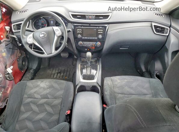 5N1AT2MV7GC802935 2016 NISSAN ROGUE Burgundy Առջևի վահանակի տեսք
