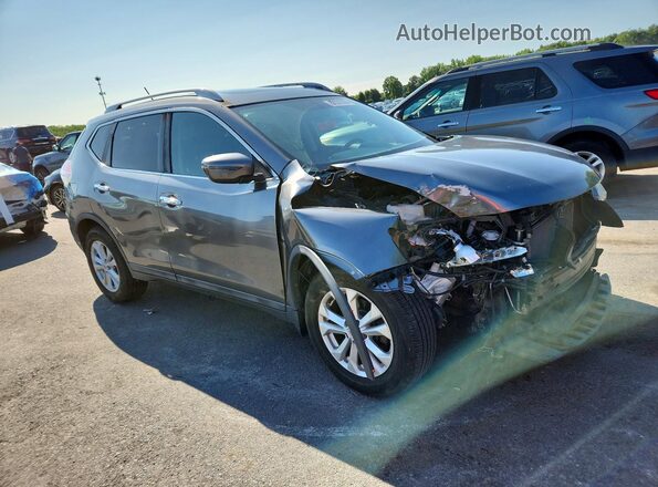5N1AT2MV7GC812297 2016 NISSAN ROGUE Gray Przód prawy