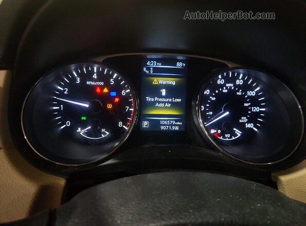 5N1AT2MV7GC823168 2016 NISSAN ROGUE Blue Vista del cuadro de instrumentos