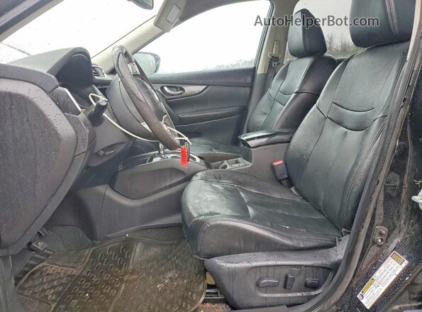 5N1AT2MV7GC900654 2016 NISSAN ROGUE Black Вид салону спереду