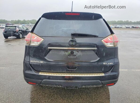 5N1AT2MV7GC900654 2016 NISSAN ROGUE Black Вид ззаду