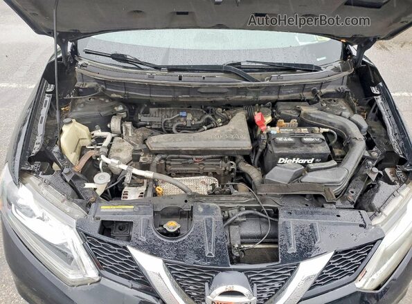 5N1AT2MV7GC900654 2016 NISSAN ROGUE Black Вид підкапотного простору