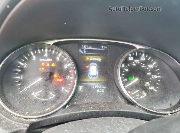 5N1AT2MV7GC900654 2016 NISSAN ROGUE Black Вид щитка приладів