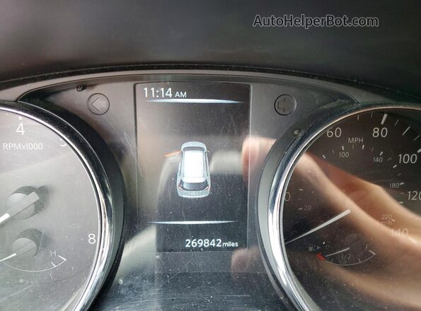 5N1AT2MV7HC768481 2017 NISSAN ROGUE White Instrument cluster view