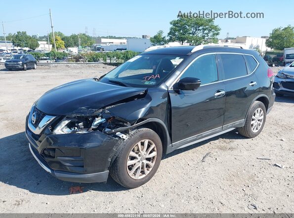 5N1AT2MV7HC770196 2017 NISSAN ROGUE Черный Передняя левая четверть