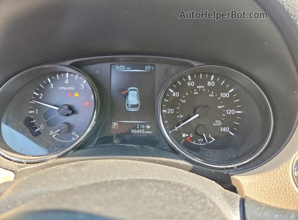 5N1AT2MV7HC778427 2017 NISSAN ROGUE White Вид щитка приладів
