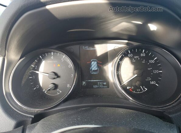 5N1AT2MV7HC822295 2017 NISSAN ROGUE Blue Widok zestawu wskaźników