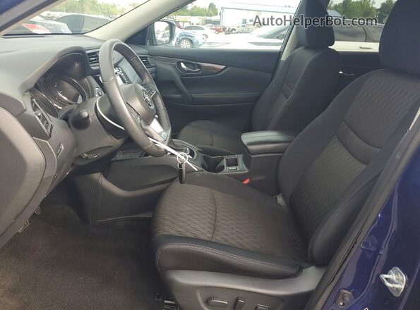 5N1AT2MV7HC822295 2017 NISSAN ROGUE Blue Widok wnętrza z przodu