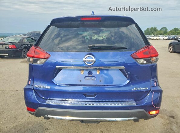 5N1AT2MV7HC822295 2017 NISSAN ROGUE Blue Widok z tyłu