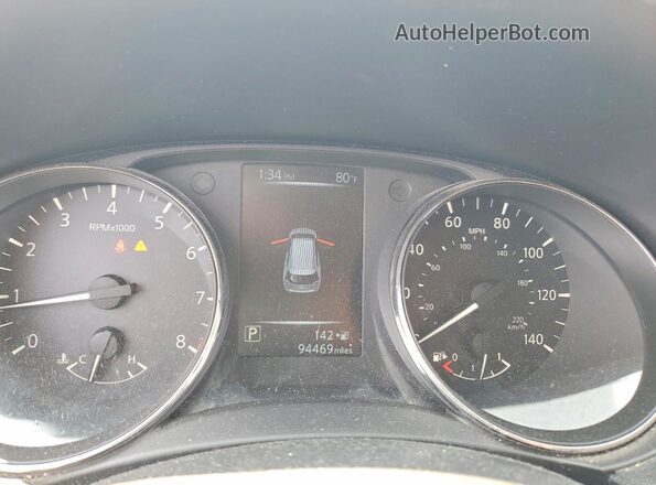 5N1AT2MV7HC848654 2017 NISSAN ROGUE Silver Вид щитка приладів