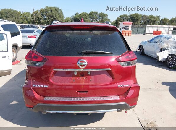 5N1AT2MV7JC762167 2018 NISSAN ROGUE Темно-бордовый 