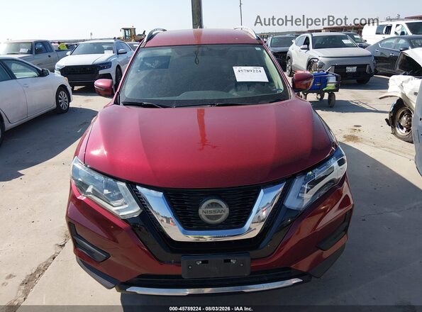5N1AT2MV7JC762167 2018 NISSAN ROGUE Темно-бордовый Вид щитка приборов