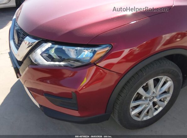 5N1AT2MV7JC762167 2018 NISSAN ROGUE Темно-бордовый Вид спереди