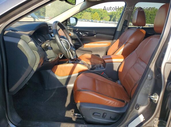 5N1AT2MV7KC729607 2019 NISSAN ROGUE Gray Widok wnętrza z przodu