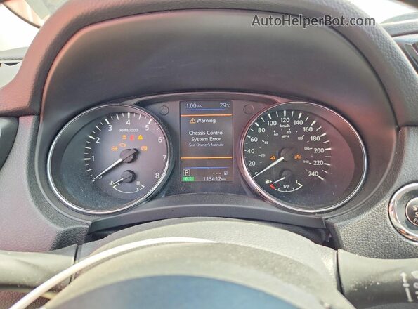 5N1AT2MV7LC702795 2020 NISSAN ROGUE Black ხელსაწყოთა პანელის ხედი