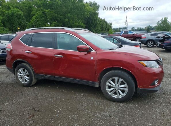 5N1AT2MV8GC732930 2016 NISSAN ROGUE Red წინა მარჯვენა