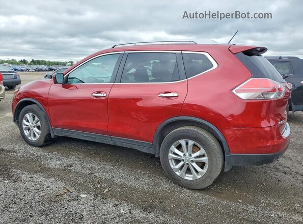 5N1AT2MV8GC732930 2016 NISSAN ROGUE Red უკანა მარცხენა