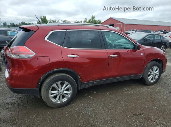 5N1AT2MV8GC732930 2016 NISSAN ROGUE Red უკანა მარჯვენა