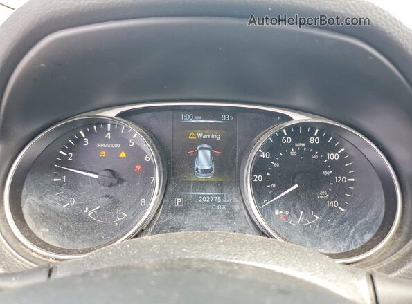 5N1AT2MV8GC735939 2016 NISSAN ROGUE Белый Вид щитка приборов