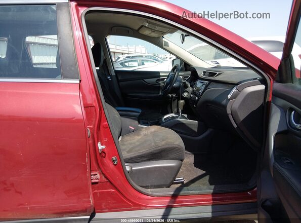 5N1AT2MV8GC765328 2016 NISSAN ROGUE Красный Вид салона спереди