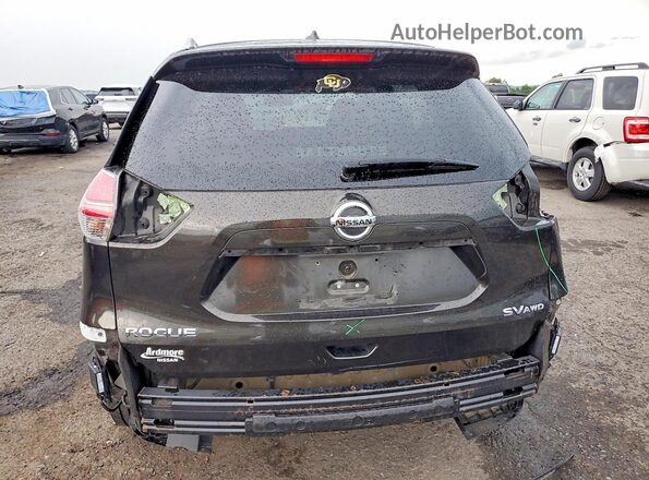 5N1AT2MV8GC792142 2016 NISSAN ROGUE Black Widok z tyłu