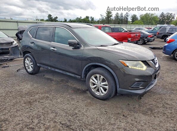 5N1AT2MV8GC792142 2016 NISSAN ROGUE Black Przód prawy