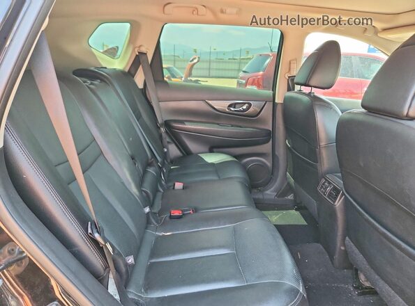 5N1AT2MV8GC858690 2016 NISSAN ROGUE Black Rear seats view