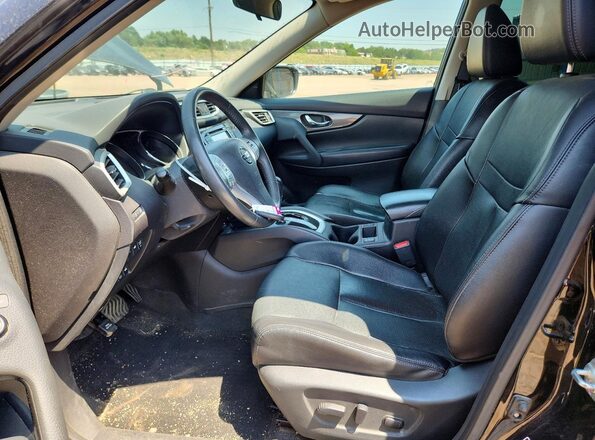 5N1AT2MV8GC858690 2016 NISSAN ROGUE Black Front interior view
