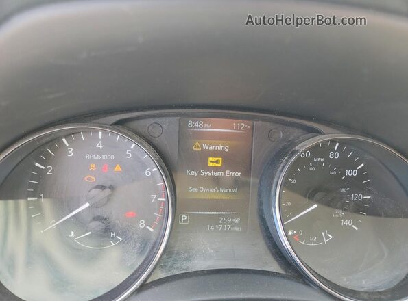 5N1AT2MV8HC813718 2017 NISSAN ROGUE Белый Вид щитка приборов