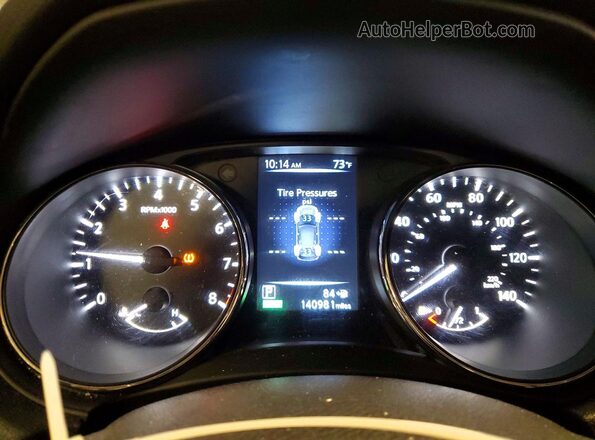 5N1AT2MV8HC818076 2017 NISSAN ROGUE Black Vista del cuadro de instrumentos