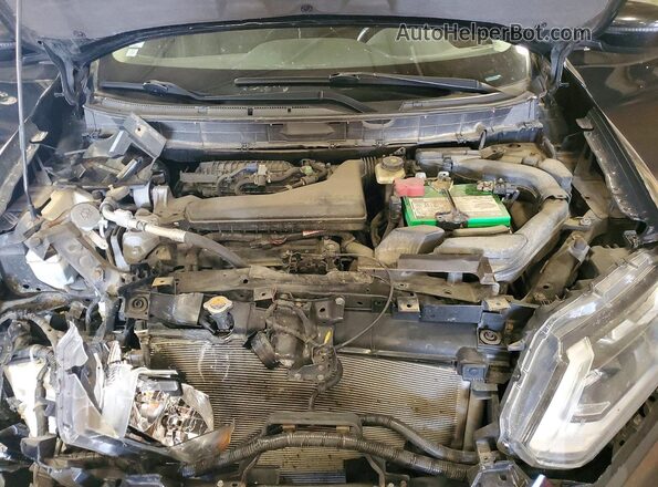 5N1AT2MV8HC818076 2017 NISSAN ROGUE Black Vista del compartimento del motor