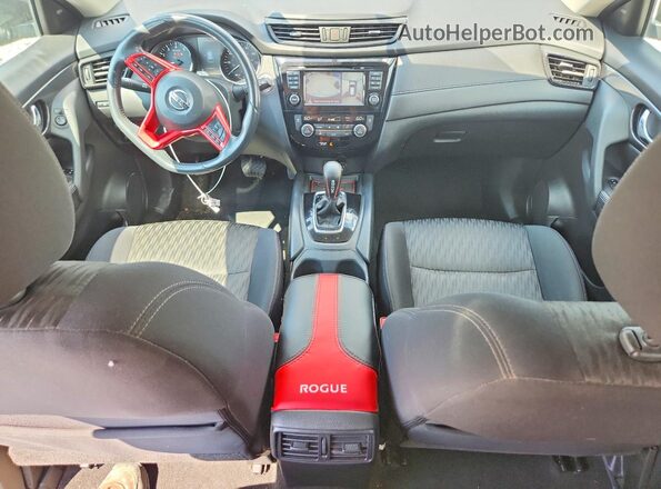 5N1AT2MV8HC896440 2017 NISSAN ROGUE Black Widok deski rozdzielczej