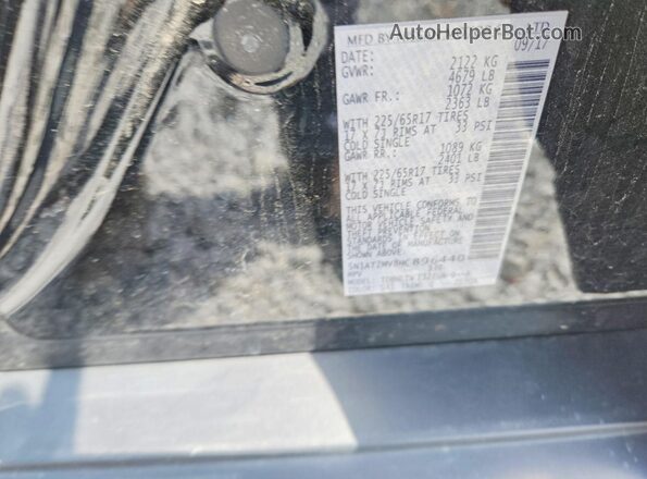 5N1AT2MV8HC896440 2017 NISSAN ROGUE Black Widok wnętrza 360 stopni