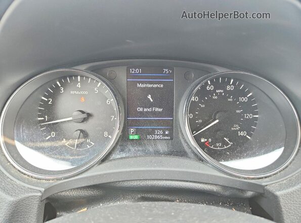 5N1AT2MV8JC789037 2018 NISSAN ROGUE Gray Սարքավորումների վահանակի տեսք