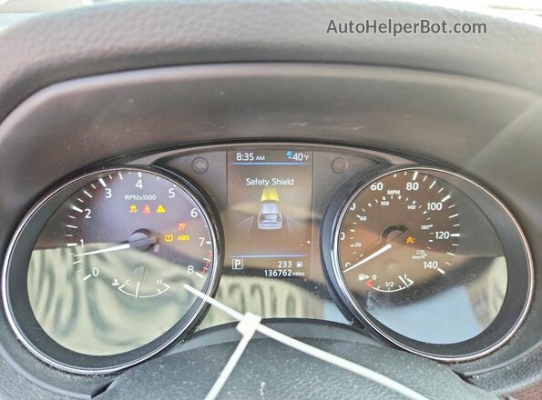 5N1AT2MV8JC804653 2018 NISSAN ROGUE Gray Вид щитка приладів