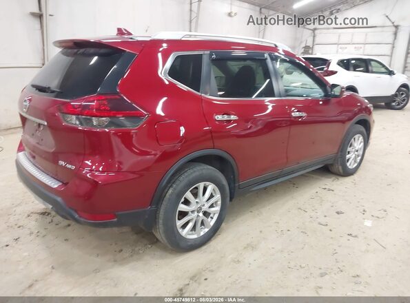 5N1AT2MV8JC821355 2018 NISSAN ROGUE Burgundy Trasero derecho
