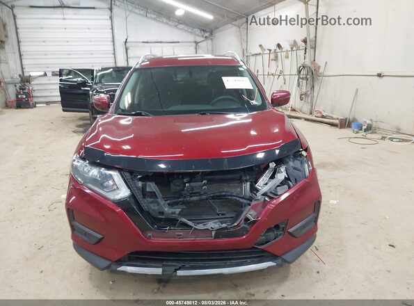 5N1AT2MV8JC821355 2018 NISSAN ROGUE Burgundy Vista del cuadro de instrumentos