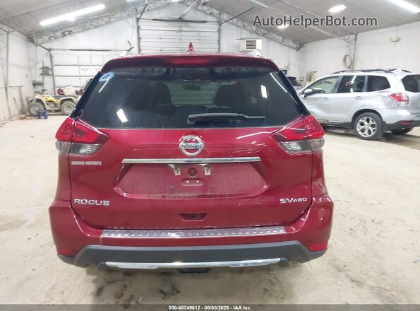 5N1AT2MV8JC821355 2018 NISSAN ROGUE Burgundy 