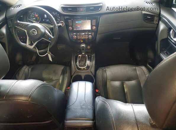 5N1AT2MV8KC791792 2019 NISSAN ROGUE Blue Вид панелі приладів