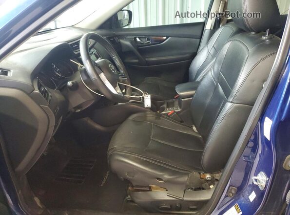 5N1AT2MV8KC791792 2019 NISSAN ROGUE Blue Вид салону спереду